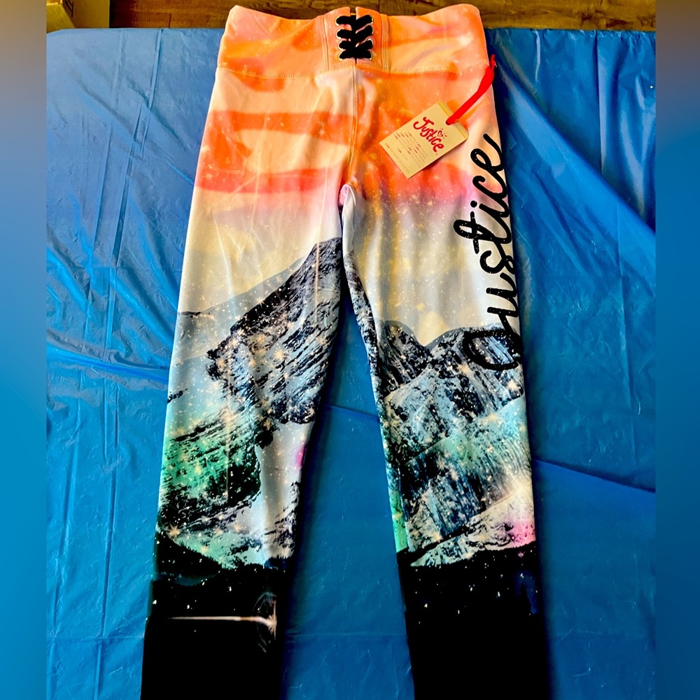 Justice  Full Length Girls Leggings Size M (10) NWT